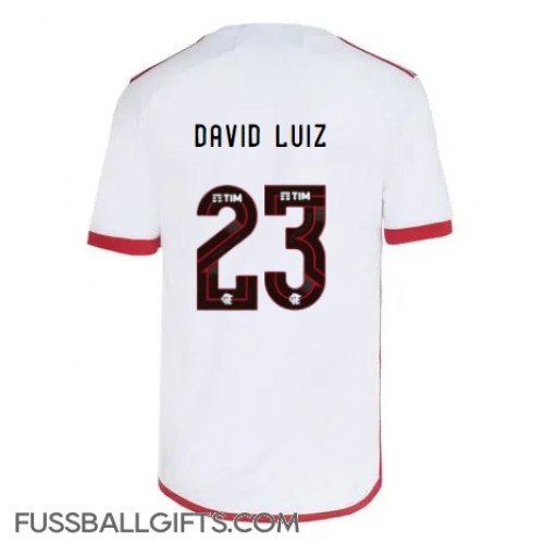 Flamengo David Luiz #23 Fußballbekleidung Auswärtstrikot 2024-25 Kurzarm